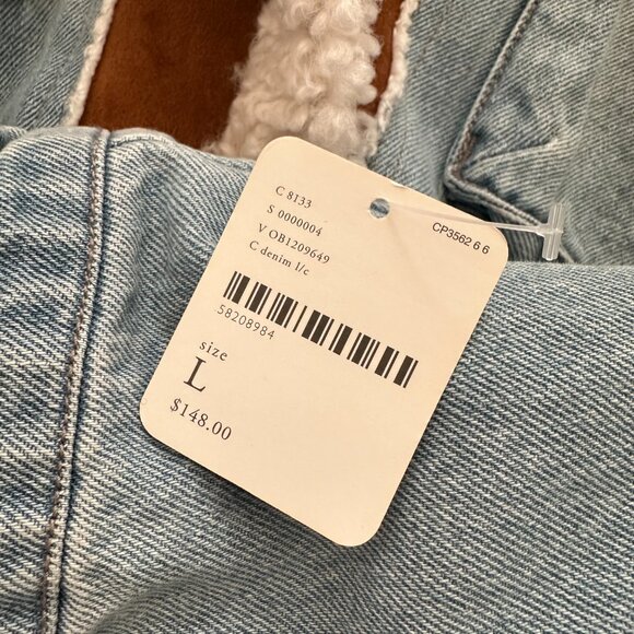 Free People Perry Hooded Denim Jacket in Sky Wash - Picture 10 of 10